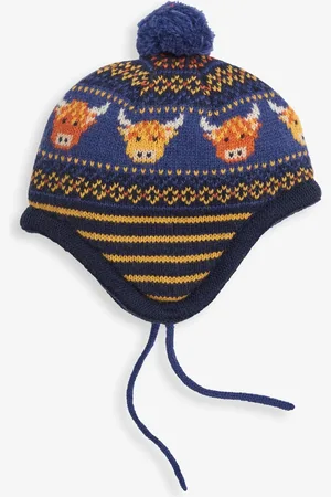 JoJo Maman Bébé Czapka Bobble z wzorem skandynawskim3