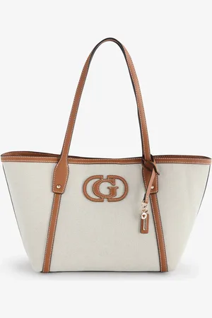 Guess Sebina Canvas Logo Tote BagJeden
