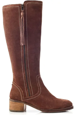Moda In Pelle Rodell Chunky Side Zip Long Brown BootsEU 37 (UK 4)