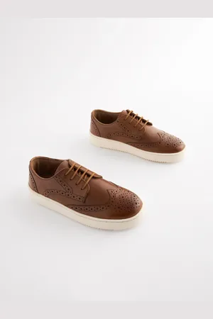 Next Skórzane buty brogsy ze sznurowaniemEU 39 (UK 6)