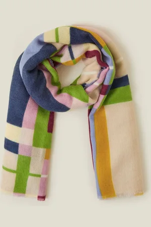 Accessorize Colourful Check Print Blanket ScarfJeden