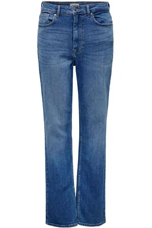 ONLY Becca Extra High Waist Straight Leg Jeans With Comfort Stretch29 R
