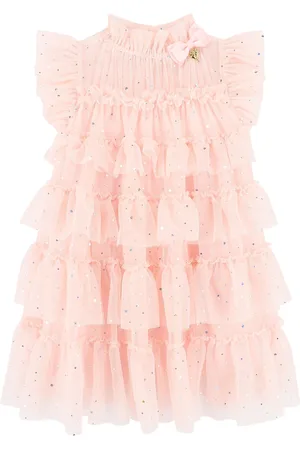 Angels Face Pink Mitzi Sparkle Tiered Dress110116 cm
