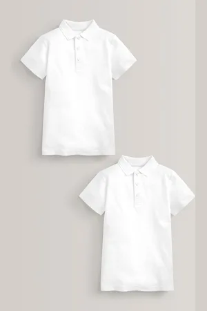 Next Opakowanie zbiorcze 2 szkolnych koszulek polo z łatwym zapięciem, bawełna 100% (3-16 lat)4 lat (104 cm)