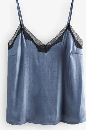 Next Lace Trim Strappy Cami Top50