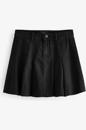 Next Plisowana spódnica mini z denimu, 100% bawełna40