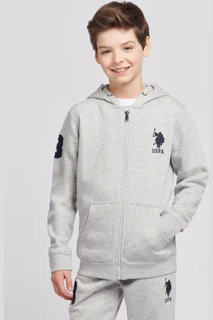 U.S. Polo Assn. U. S. Polo Assn. Boys 100% Cotton Player 3 Zip Hoodie14