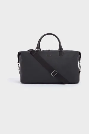 Osprey Waxed Canvas & Glazed Calf Leather Grantham Weekend Holdall Bagonesize