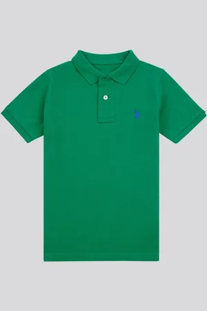 U.S. Polo Assn. U. S. Polo Assn. Boys Double Horsemen Pique 100% Cotton Polo Shirt10
