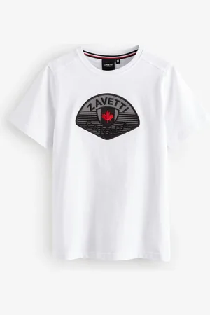 Zavetti Canada Juniors 100% Cotton Botticini Reflective White T-ShirtM