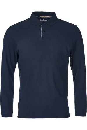 Barbour 100% Cotton Essential Long Sleeve Sports Polo ShirtXXL