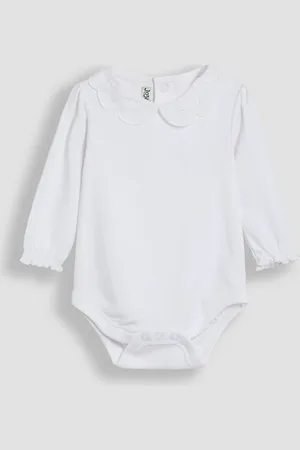 JoJo Maman Bébé Broderie Collar Long Sleeve Body6268 cm