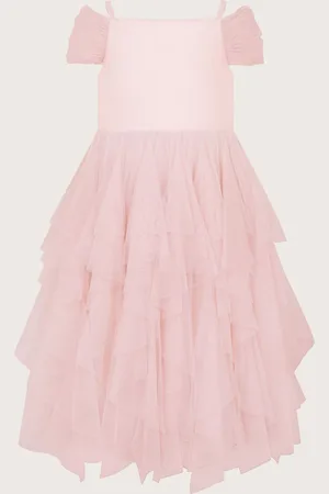 Monsoon Scarlett Bardot Tulle Ruffle Dress110116 cm