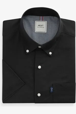 Next Koszula oxford z krótkim rękawem zapinana na guziki, łatwa do prasowania4XL