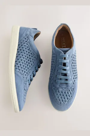 Next Forever Comfort Leather Round Toe Weave Slim Lace Up Trainerseu40
