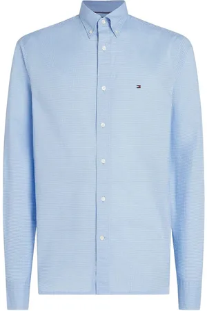 Tommy Hilfiger Regular Fit Flex Poplin Stripe 100% Cotton ShirtM