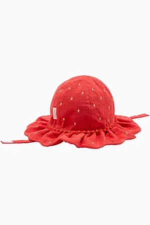 Mori Red Strawberry 100% Organic Cotton Hat6268 cm