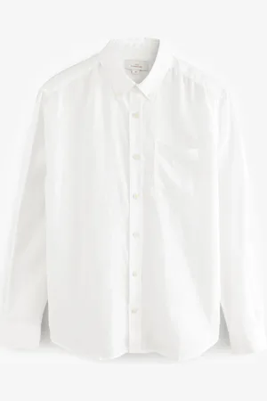 Next Signature 100% Linen Long Sleeve ShirtL