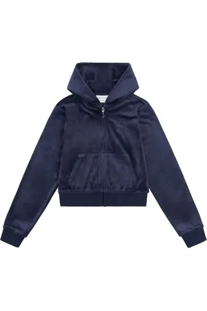 Juicy Couture Girls Tonal Velour Zip Through Hoodie15