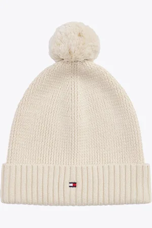 Tommy Hilfiger 100% Organic Cotton Pom Pom BeanieL-XL