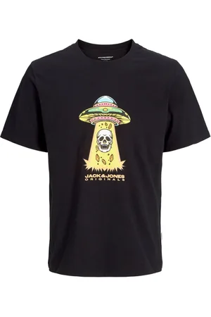 JACK & JONES Skull Print 100% Cotton T-Shirt158164 cm