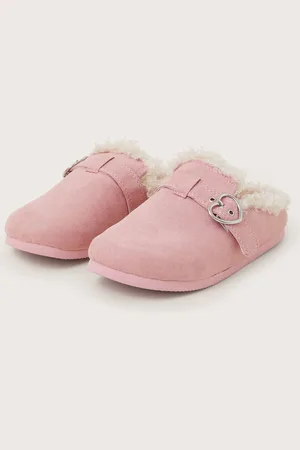 Monsoon Heart Buckle Suedette Mule SlippersEU 32 (UK 13)