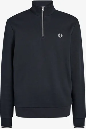 Fred Perry Mens 100% Cotton Quarter Zip SweatshirtL
