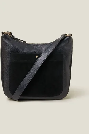 Accessorize Leather Messenger Cross-Body BagJeden