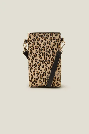 Accessorize Print Leather Phone Crossbody BagJeden
