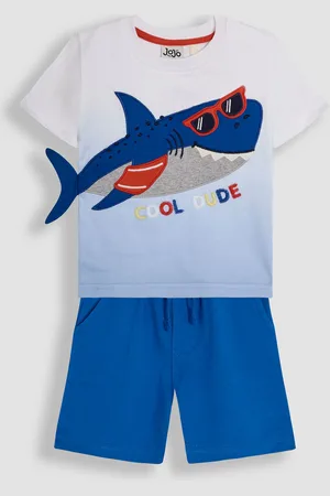 JoJo Maman Bébé 2 Piece Appliqué 100% Cotton T-Shirt & Short Set116122 cm