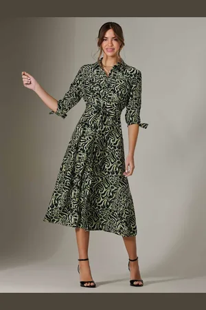 Jolie Moi Tie Sleeve Shirt Maxi Dress38