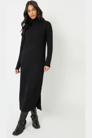 Threadbare Roll Neck Knitted Maxi Dress40
