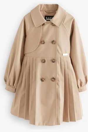 Ted Baker Natural Tan Pleated Mac9 lat (134 cm)