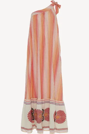 Devotion Twins Delphi One Shoulder 100% Cotton Maxi DressM