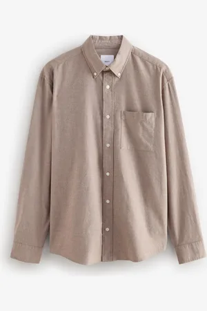 Next Brushed 100% Cotton Oxford Long Sleeve Shirt4XL