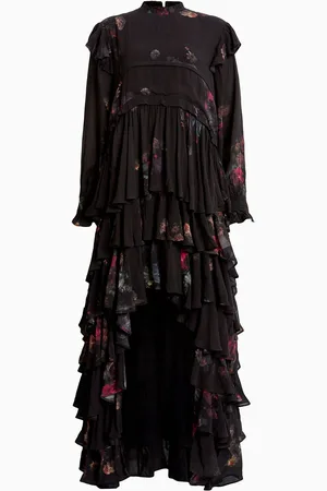 AllSaints AllSaints Cavarly Long Sleeves Maxi Dress40
