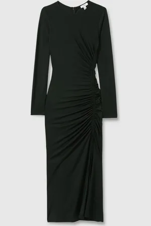 Reiss Rosie Jersey Ruched Midi Dress42