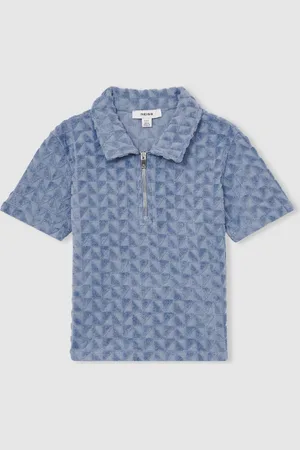 Reiss Jackson Textured Towelling Polo Shirt104110 cm
