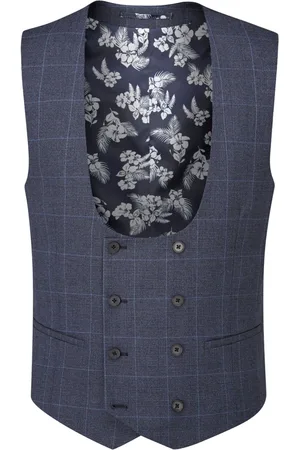 Skopes Double Breasted Scoop Anello Suit Waistcoat36 R