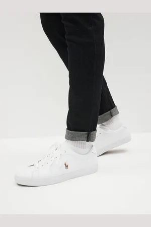 Ralph Lauren White Longwood Leather TrainerEU 44 (UK 10)