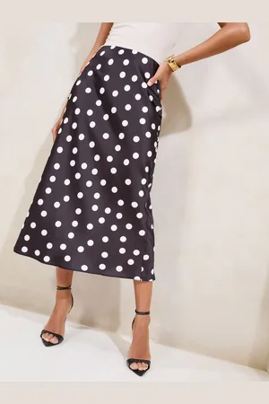 Lipsy London Satin Bias Cut Midi Skirt38