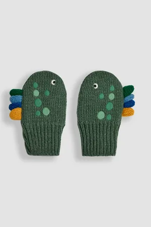JoJo Maman Bébé Dinosaur Print Novelty Mittens1