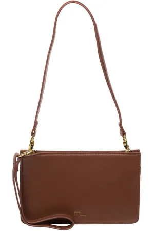 PURE LUXURIES LONDON Layla Nappa Leather Grab Clutch BagJeden
