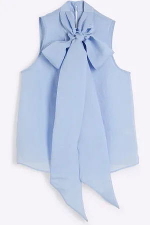 River Island Pussybow Neck Tie Blouse38