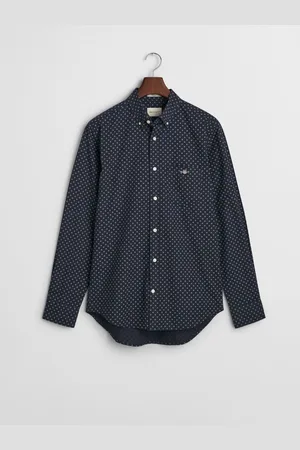 GANT Regular Fit 100% Cotton Micro Print ShirtM