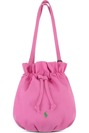 Ralph Lauren Pink 100% Cotton Logo Shoulder BagJeden
