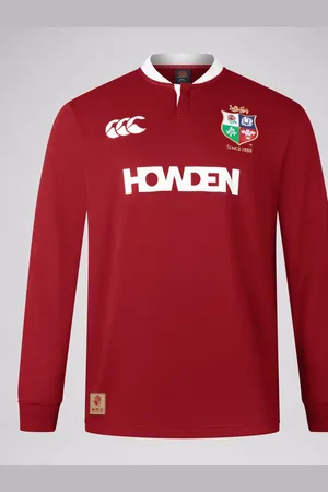 Canterbury Red British & Irish Lions Rugby Classic Long Sleeve JerseyM
