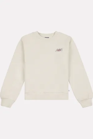 New Balance Bluza dziewczęca z okrągłym nadrukiem z motywem kwiatowym12