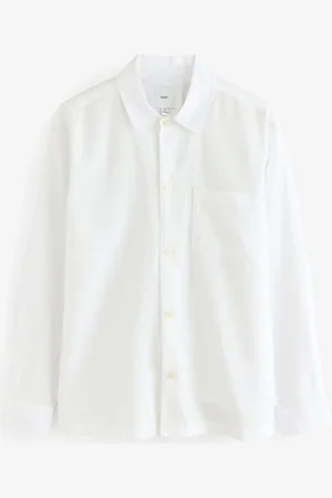 Next Cotton Linen Blend Long Sleeve Shirt3XL