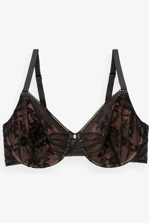 Next DD+ Minimiser Full Cup Floral Lace Bra90DD
